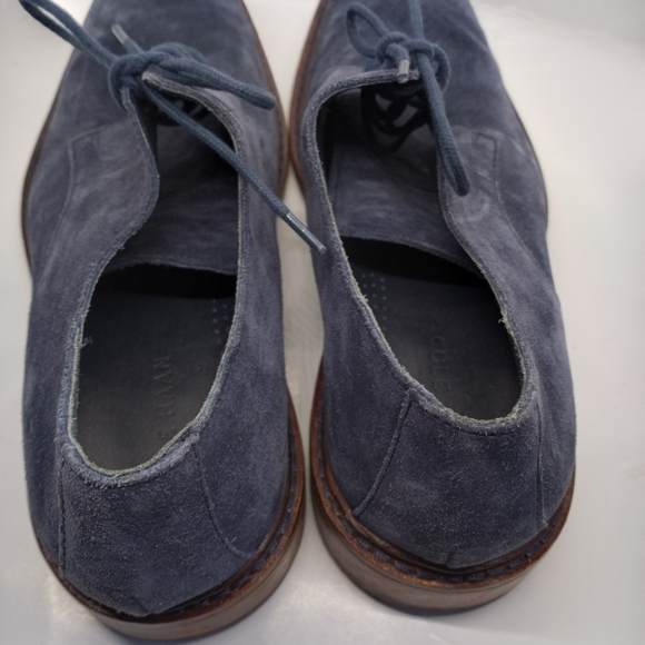 Cole Haan Blue Suede lace up Oxfords - Picture 5 of 10